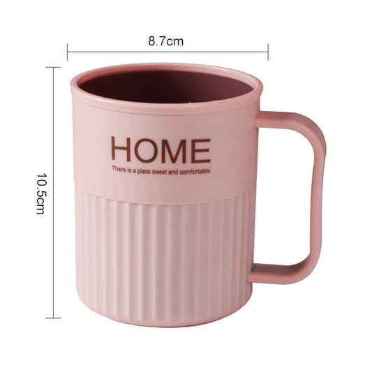 Creative Double Plastic Mouthwash Cup for Household Brushing Cups, Capacity:301-400ml(Pink) by bashfashion