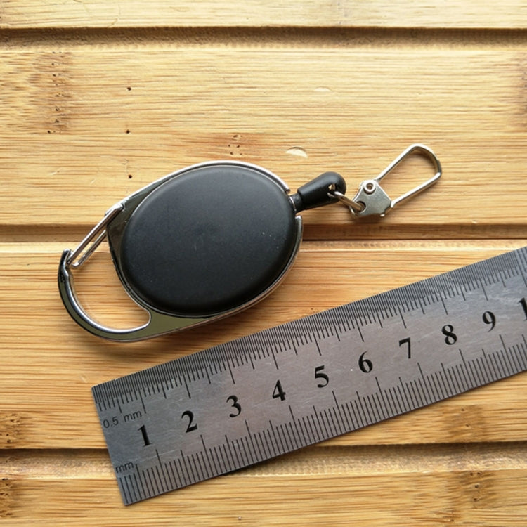 Outdoor Telescopic Wire Rope Key Ring Burglar Keychain EDC Retractable Chain Return key Ring Holder by bashfashion