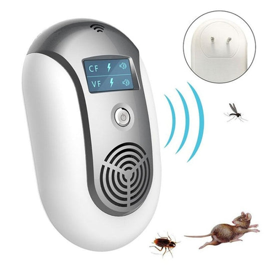 Electronic Pest Control Ultrasonic Pest Repeller(Grey) by bashfashion