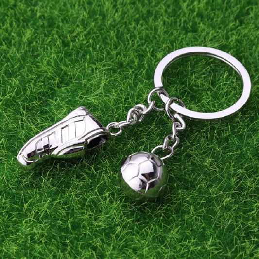 2 PCS Creative Football Gift Pendant Metal Football Shoe Keychain, Style:Football Shoes 389 by bashfashion