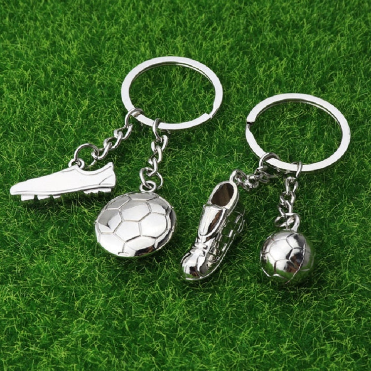 2 PCS Creative Football Gift Pendant Metal Football Shoe Keychain, Style:Football Shoes 306 by bashfashion