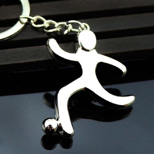 2 PCS Creative Football Gift Pendant Metal Football Shoe Keychain, Style:Athletes by bashfashion