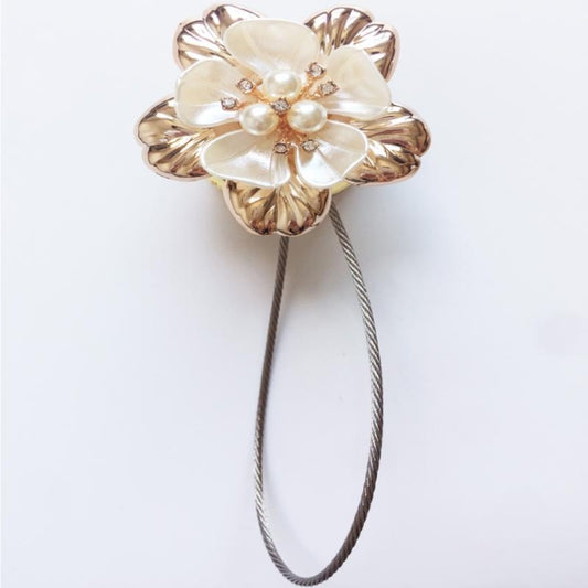 2 PCS Magnet Curtain Buckle Curtain Hook(Gold) by bashfashion