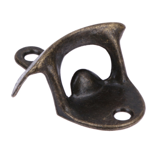 2 PCS Vintage Bottle Opener Wall Mounted Wine Beer Opener(Antique Bronze) by bashfashion