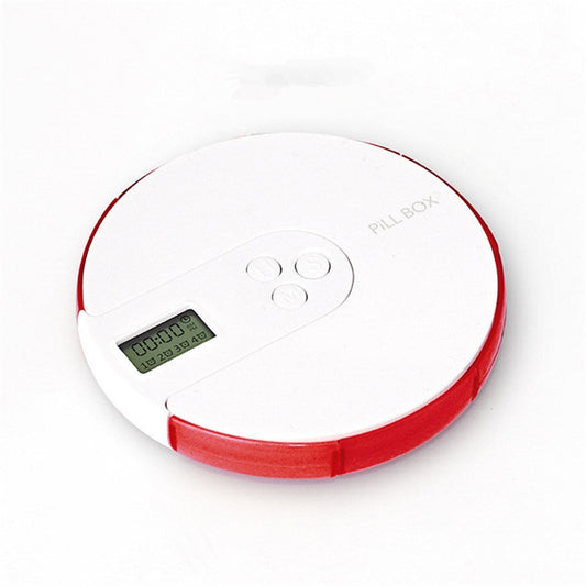 One Week Portable Timing Smart Pill Boxes Elder Reminding Electronic Medicine Box(Red) by bashfashion