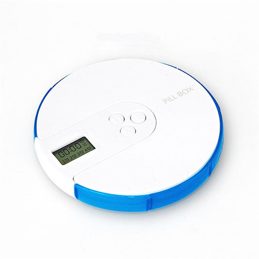 One Week Portable Timing Smart Pill Boxes Elder Reminding Electronic Medicine Box(Blue) by bashfashion