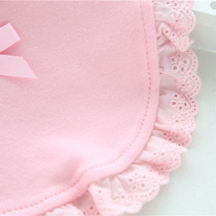 Newborn Lace Bow Baby Bibs Infant Saliva Towels(Pink) by bashfashion