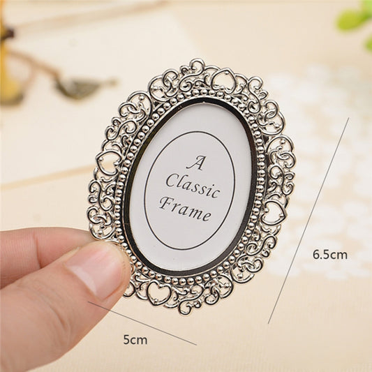 2 PCS Creative Metal Vintage Photo Frame(Oval) by bashfashion