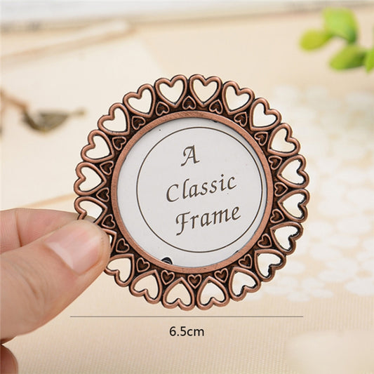 2 PCS Creative Metal Vintage Photo Frame(Love Round) by bashfashion