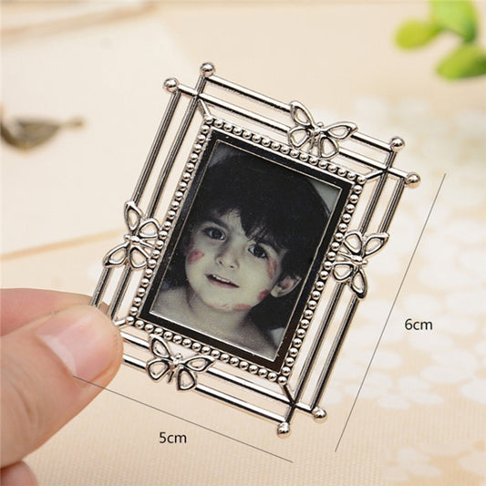 2 PCS Creative Metal Vintage Photo Frame(Butterfly Square) by bashfashion