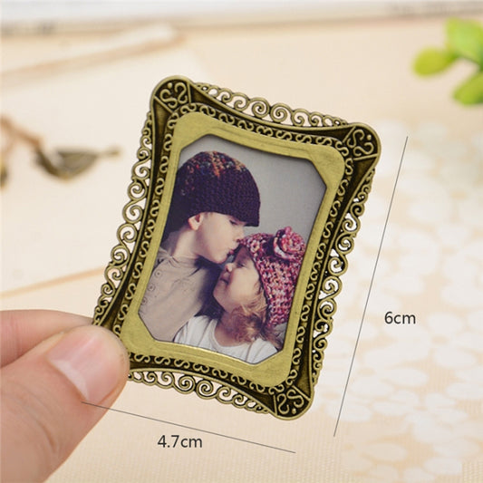 2 PCS Creative Metal Vintage Photo Frame(Golden Square) by bashfashion