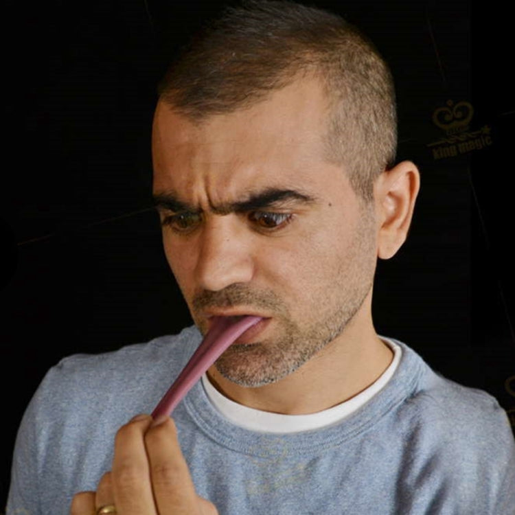 Halloween Funny Magic Tricks False Simulation Tongue Decompression Toy by bashfashion