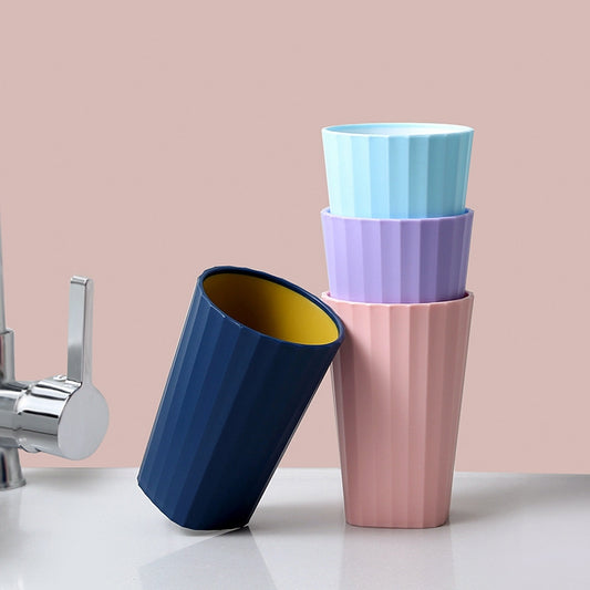 Couple Creative Simple Home with Handle Wash Brushing Cup(Blue) by bashfashion