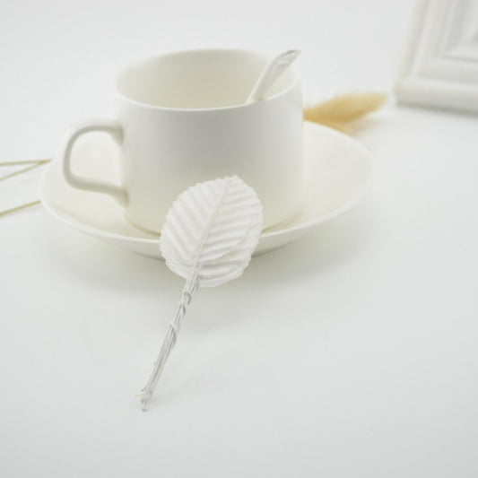 200 PCS / Pack DIY Wreath Simulation Leaves Home Decoration Supplies(White) by bashfashion