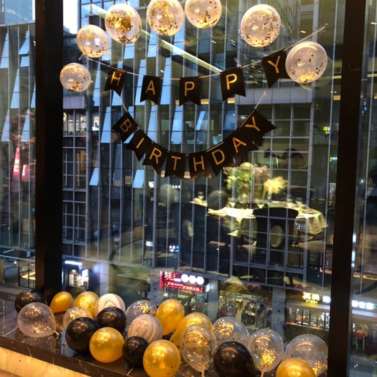 10 PCS 12 Inch Confetti Balloons Wedding Decoration Happy Birthday Party Latex Balloon(Blue) by bashfashion