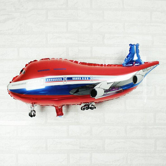 2 PCS Airplane Model Balloon Toy Cartoon Party Balloon Children Toy(Red) by bashfashion