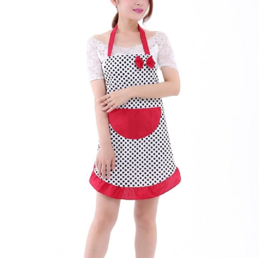 Home Kitchen Cooking Simple Bow Lace Apron(Black) by bashfashion
