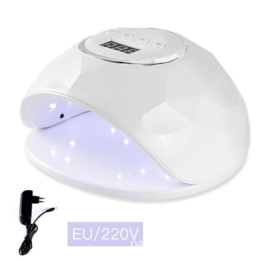 F6 UV LED Lamp Nail Dryer Dual hands Nail Lamp Curing UV Gel Nail Polish With Sensor & Timer & LCD Display(White EU) by bashfashion