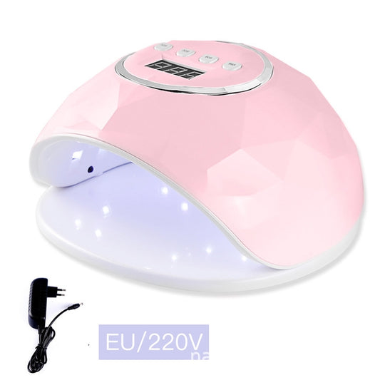 F6 UV LED Lamp Nail Dryer Dual hands Nail Lamp Curing UV Gel Nail Polish With Sensor & Timer & LCD Display(Pink EU) by bashfashion