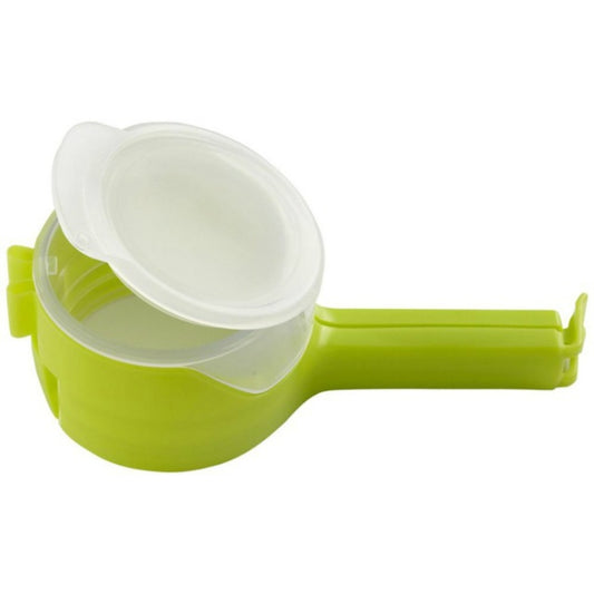 2 PCS Food Snack Storage Seal Sealing Pour Bag Clips Sealer(Green) by bashfashion