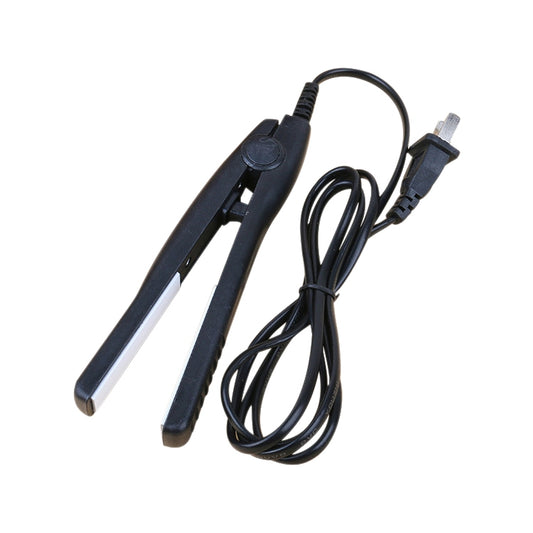 Mini Hair Straightener Ceramic Tourmaline Plates Curler(Black) by bashfashion