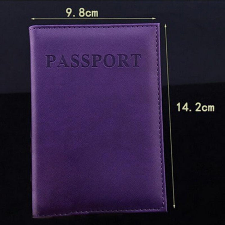 Artificial Leather Travel Passport Cover(light blue) by bashfashion