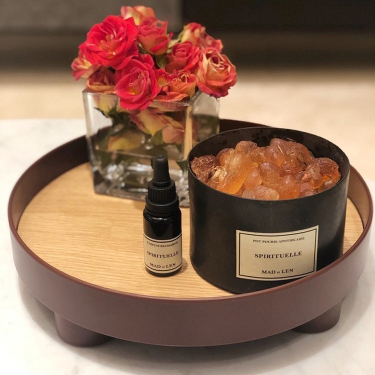 Multifunctional Storage Fruit Tray Cup Perfume Debris Desktop Decoration Plate Tray(White) by bashfashion