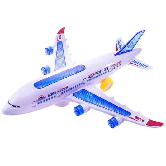 Model Airplane Toys Electric Flash Music Plane Kids Toy DIY Aircraft Gift by bashfashion