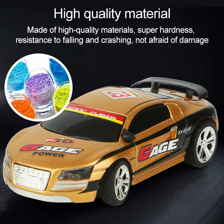 Coke Can Mini RC Car Radio Remote Control Micro Racing Car(Gold) by bashfashion