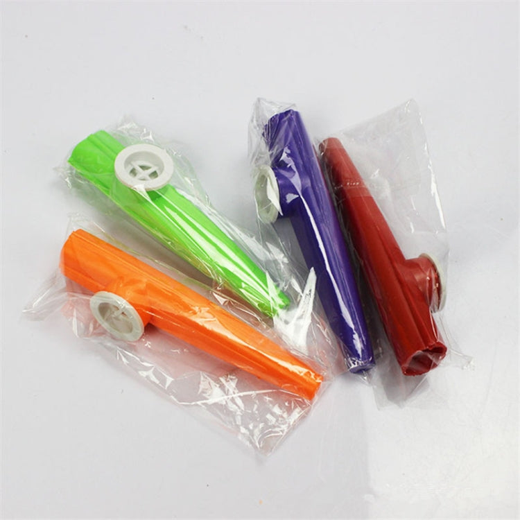 10PCS Plastic Kazoo Children Accompaniment Instrument, Random Color Delivery by bashfashion