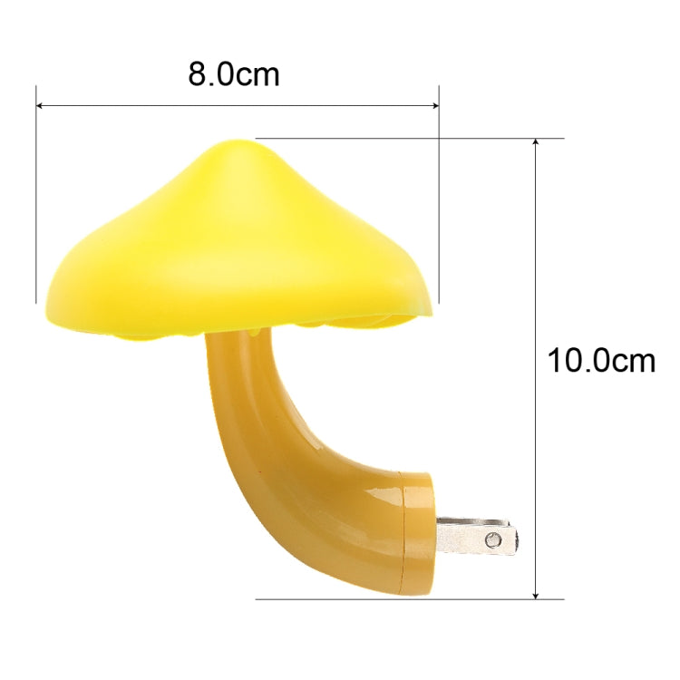 Mushroom Wall Socket Lamp Light-controlled Sensor Night Light Bedroom Home Decoration US Plug by bashfashion