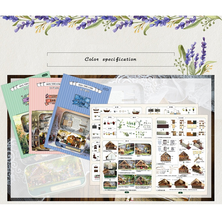 DIY Box Theater Nostalgic Theme Miniature Scene Wooden Puzzle Toy Doll House(Q003) by bashfashion