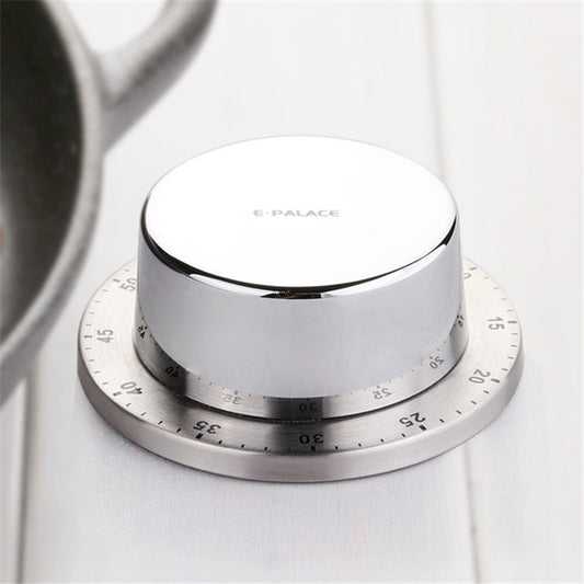 E-PALACE Magnet Timer Kitchen Stainless Steel Timer Creative Alarm Clock Mechanical Reminder Countdown Pomodoro by bashfashion