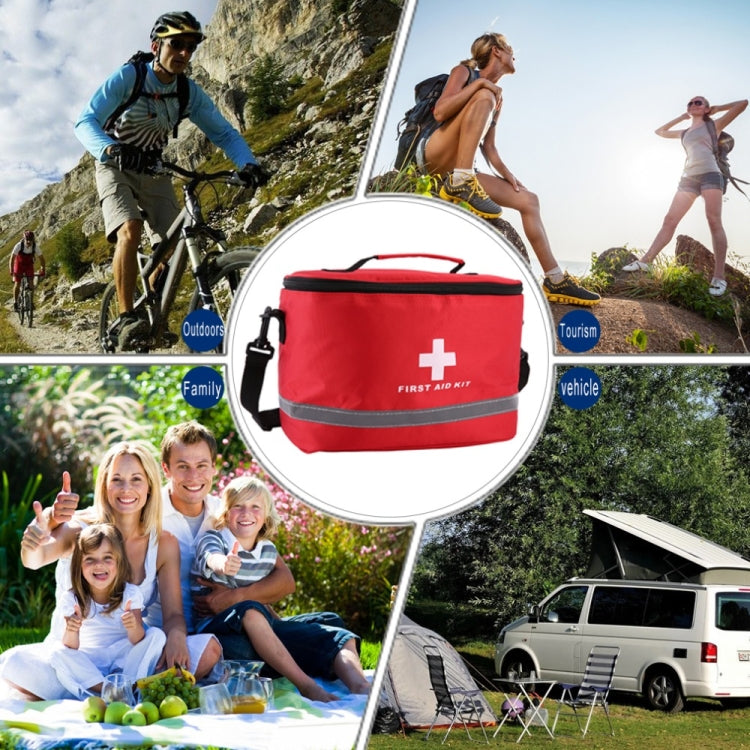 Outdoor First Aid Kit Sports Camping Bag Home Emergency Survival Package(Red) by bashfashion