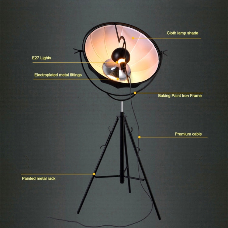 Satellite Studio Tripod Floor Lamp Living Room Bedroom , CN Plug, Size:L(Flower Color) by bashfashion