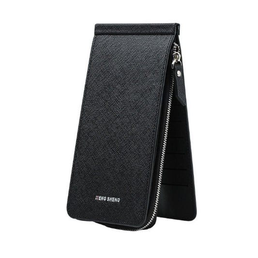 Ultra-thin Wallet Multi-card Position Multi-function Card Package Wallet(Black) by bashfashion