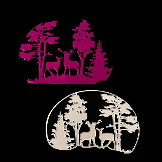 Deer DIY Embossing Mold Christmas Elk Carbon Steel Knife Mold by bashfashion