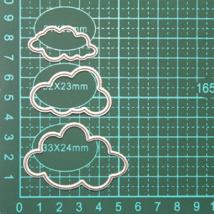 3 In 1 Cloud Carbon Steel Knife Mold DIY Cutbook Album Greeting Card Making by bashfashion