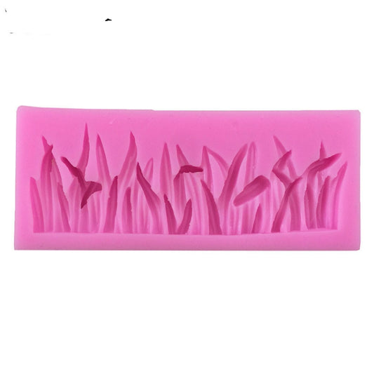 2 PCS Grass Decoration Liquid Silicone Mold Fondant Cake Mold by bashfashion