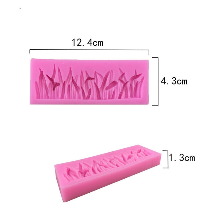 2 PCS Grass Decoration Liquid Silicone Mold Fondant Cake Mold by bashfashion