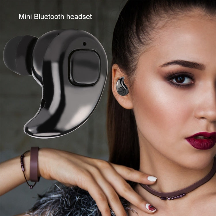 S530X Mini HiFi Handsfree Sport Wireless Bluetooth Earphone with Microphone(White) by bashfashion