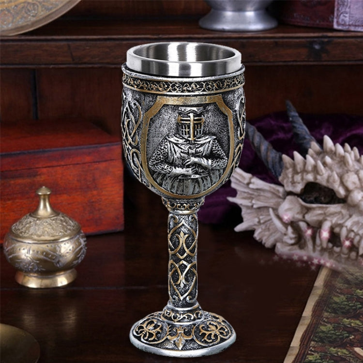 3D Viking Skull Coffee Beer Mug Skull Mug Beer Wine Drink Gift Stainless Steel Knight Decorative Cup for Men Goblet by bashfashion