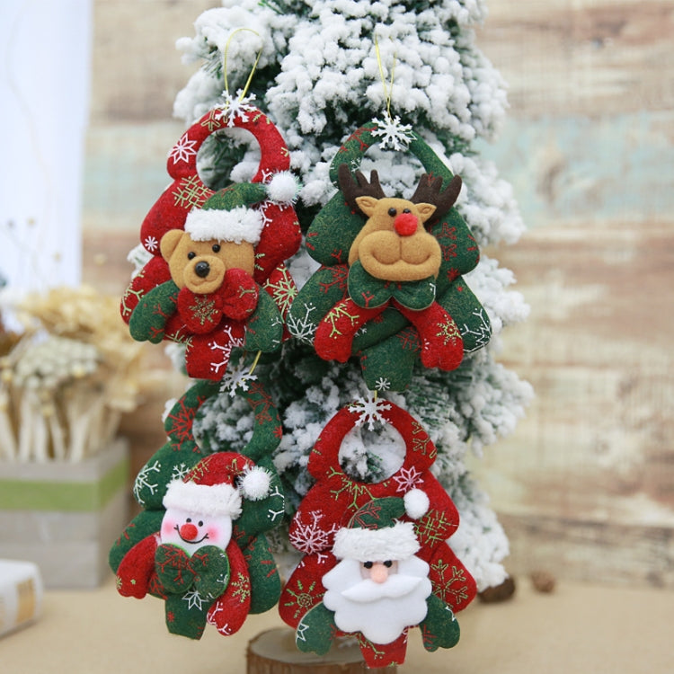 Christmas Ornaments Christmas Tree Three-dimensional Non-woven Fabric Pendant(Old Man) by bashfashion
