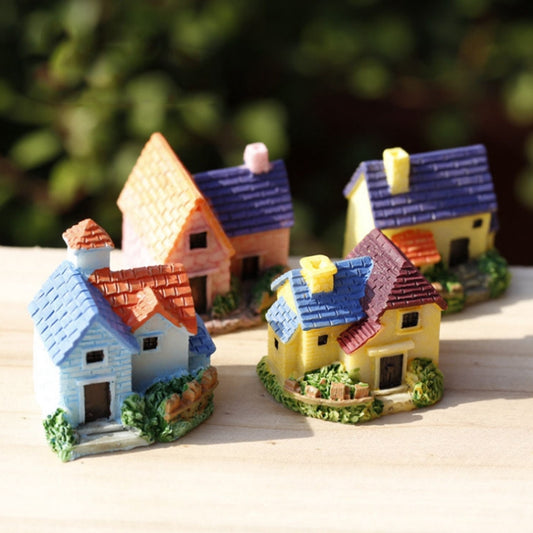 2 PCS Moss Micro Landscape Succulent Flower Pot Decoration Ornaments Mini Brick Tile Country House DIY Model, Color Random Delivery by bashfashion