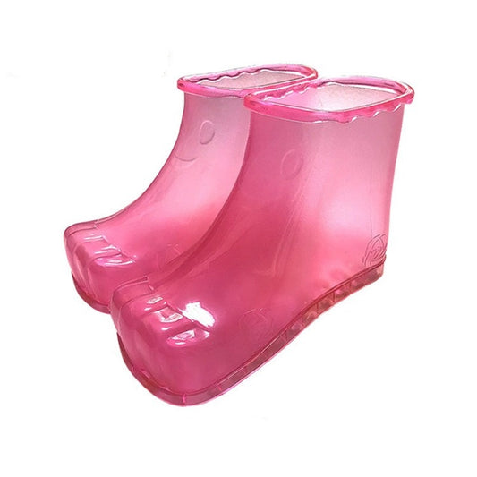 Magnet Portable Household Plastic High Tube Bubble Foot Shoes Bubble Bucket, Size:Height 16.5CM 42 Yards(Rose Red) by bashfashion