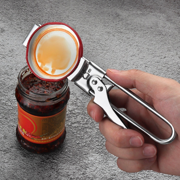 Stainless Steel bottle Opener Adjustable Can Opener Jam Bottle Opener Gadget by bashfashion