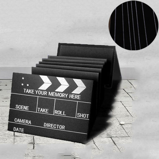 Movie Board Paste Accordion Folding Creative DIY Manual Album Book(Black Card) by bashfashion
