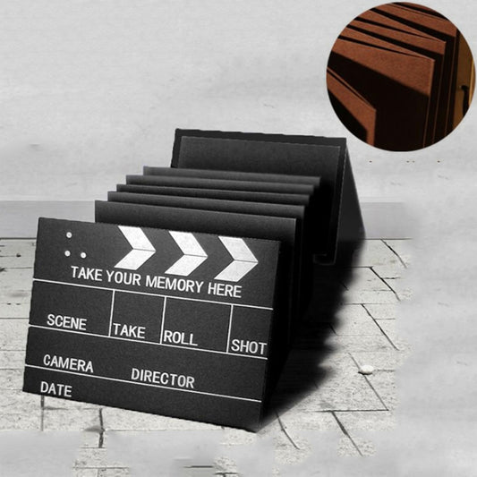 Movie Board Paste Accordion Folding Creative DIY Manual Album Book(Coffee Card) by bashfashion