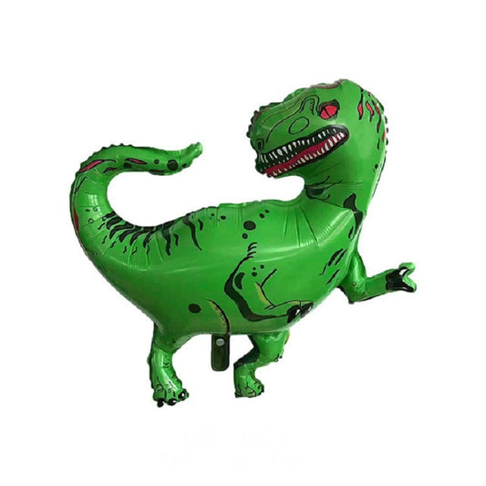 2 PCS Dinosaur Modeling Aluminum Foil Balloon Children Birthday Decoration Party Supplies Toy, Size:Large, Style:Green Tyrannosaurus by bashfashion
