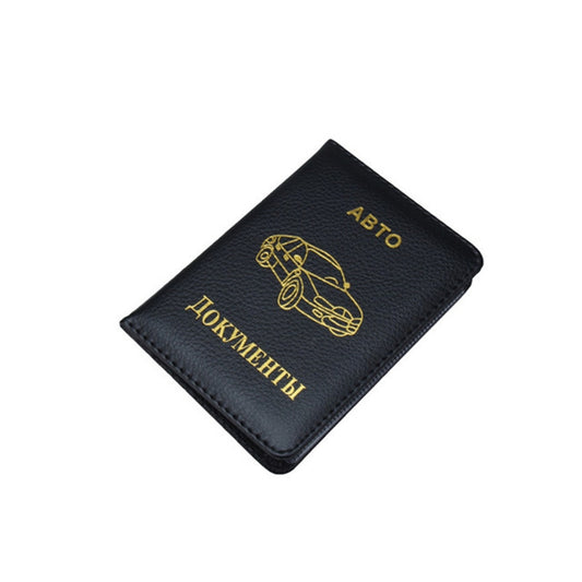 Russian Driver License Holster Leather Case(Black) by bashfashion